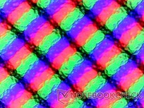 Subpixel matrix with matte coating