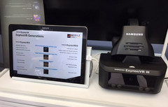 Visual Camp presented an Exynos VR III standalone headset prototype at the Mobile World Congress in Shanghai last week. (Source: Visual Camp)