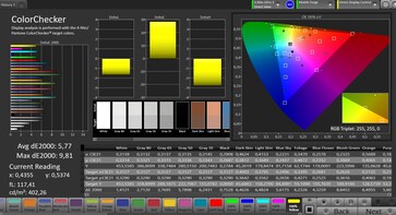 CalMAN color accuracy