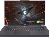 GIGABYTE AORUS 17 YE5 gaming laptop with i9-12900H and RTX 3080 Ti graphics (Source: GIGABYTE)