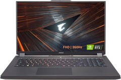 GIGABYTE AORUS 17 YE5 gaming laptop with i9-12900H and RTX 3080 Ti graphics (Source: GIGABYTE)