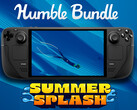 The Summer Splash game collection will remain active until July 16. Pictured: Steam Deck running Abzu. (Image source: Steam and Humble Bundle - edited)
