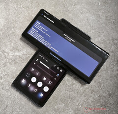 The LG Wing started on Android 10 and is one of the company&#039;s final smartphones. (Image source: NotebookCheck)
