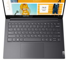 Lenovo Yoga Slim 7i Pro OLED - Keyboard deck. (Image Source: Lenovo)