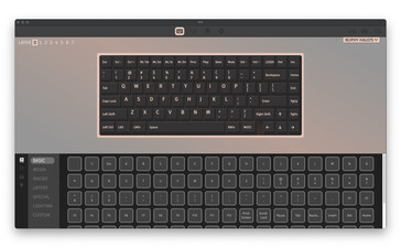 NuPhy Halo75 V2 VIA customisation screen. (Image source: NuPhy)
