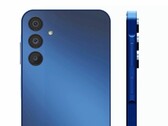 The Samsung Galaxy A15 has a bulge on the right side of the frame. (Image: Samsung, via Walmart)
