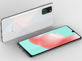The Galaxy A41 may look like this. (Source: OnLeaks/PriceBaba)