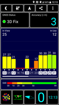 GPS test: inside a building