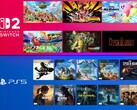 Switch 2 and PS5 exclusive games are shown (Image source: Nintendo of America, Sony PlayStation with edits)