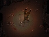 An image showing a fight against a bear in Drova - Forsaken Kin, now 50% off.
