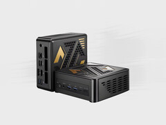The refreshed Topton D12 Ultra with Zen 5 processors starts at around $296. Pictured: a promo picture showing the design of the mini PC. (Image source: Topton)