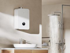 The latest version of the Xiaomi Mijia Smart Gas Water Heater 2 (pictured) is designed for waterfall showers. (Image source: Xiaomi)