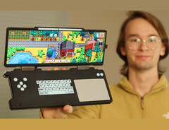 YouTuber builds DIY ultrawide gaming handheld from old Lenovo Yoga laptop