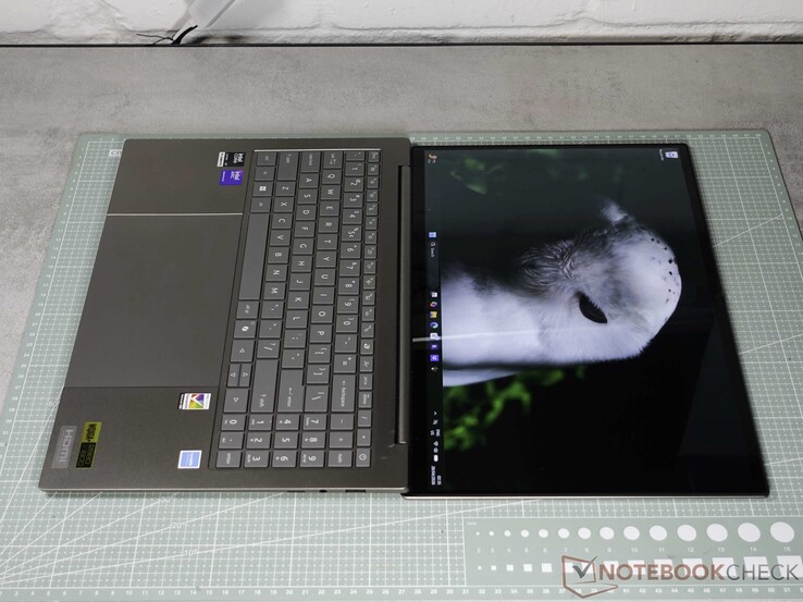 The Swift 16 laptop also features a 180° hinge.