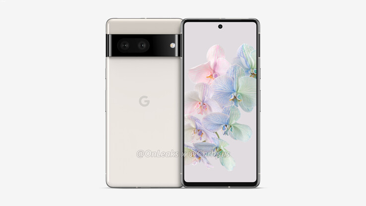 The Pixel 7 has a large cut-out for a 5G mmWave antenna. (Image source: OnLeaks)