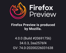 A new Firefox Preview is now available. (Source: Mozilla)