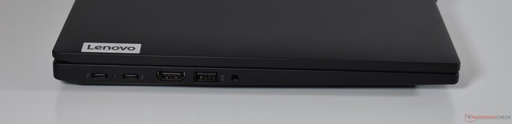 left: 2x Thunderbolt 4, HDMI, USB-A 3.2 Gen 1, 3.5mm Audio