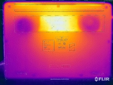 Surface temperatures stress test (underside)