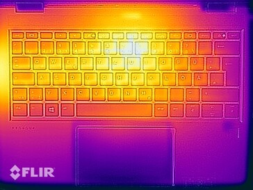 Surface temperatures stress test (top side)