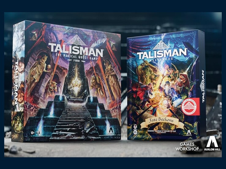 Talisman 5th Edition and Talisman Alliances: Fate Beckons expansion. (Image source: Avalon Hill)