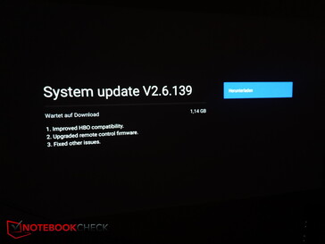 Wow, 1.14 GB for a projector system update
