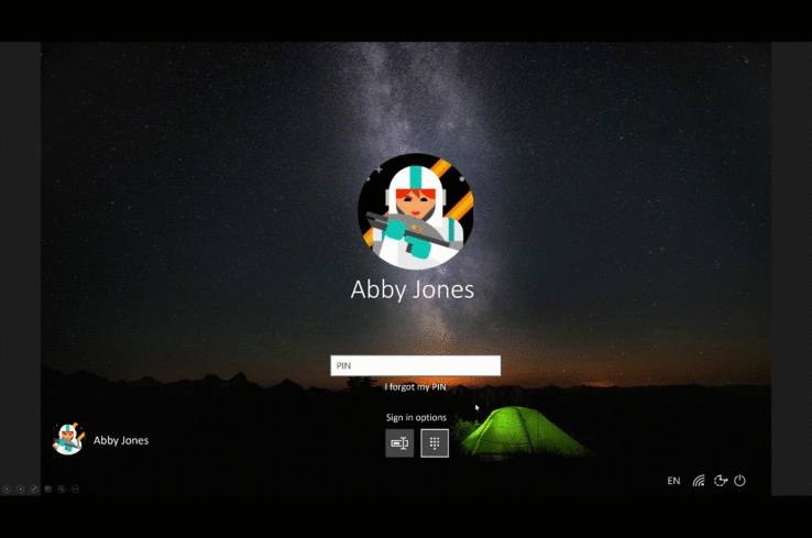 The new PIN reset experience (Source: Microsoft)