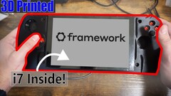 TommyB builds a gaming handheld with Framework laptop motherboard (Image source: TommyB on YouTube)