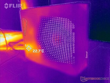 Idling temperature (left side)