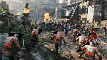 Image from the game For Honor showing a battle. (Image source: Steam)