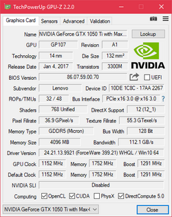 Geforce gtx clearance 1050 maxq