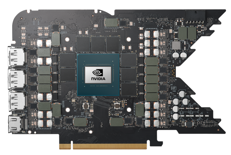 Nvidia GeForce RTX 4080 PCB. (Image Source: Nvidia)