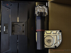 stand and screen are quickly assembled