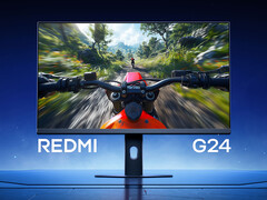 The new Redmi G24 gaming monitor costs around $79 in China. Pictured: the monitor. (Image source: Xiaomi - edited