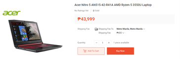 Acer Nitro 5 AN515-42-R41A. (Image source: Shopee)