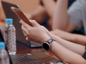 Some Samsung employees may already be using the Galaxy Z Fold 3 and the Galaxy Watch 4 Classic. (Image source: Samsung)