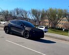Tesla Model Y "Juniper" spotted in public in the US (Image source: Teslaconomics on X)