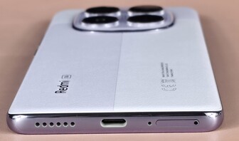 lower side (loudspeaker, USB port, microphone, card slot)