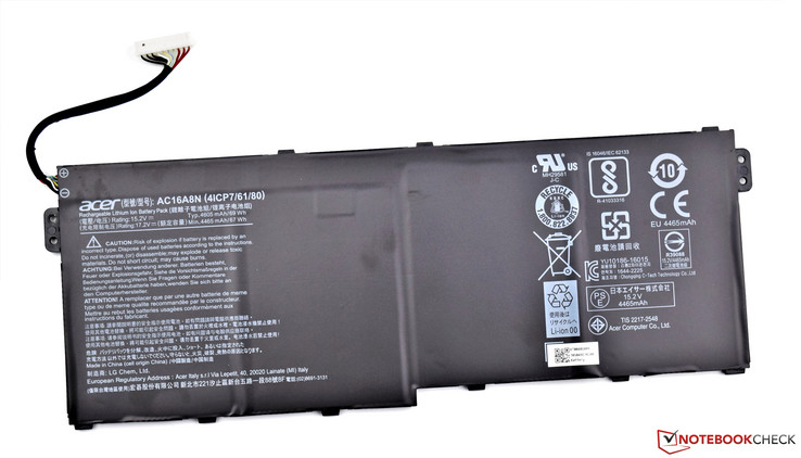 69 Wh lithium-ion battery