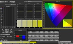 CalMAN: Saturation sweeps (calibrated)