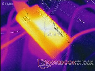 AC adapter after an hour of heavy use