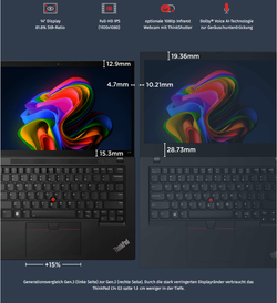 Significantly thinner bezel (source: Campuspoint)