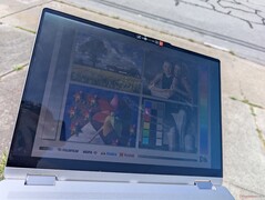 Outdoors under sunlight