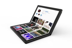 Lenovo has taken the covers off a stunning foldable PC prototype currently targeted for launch in 2020. (Source: Lenovo)
