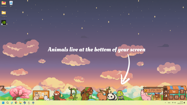 No joke, the bottom of your taskbar. I could scream with how adorable this is. (Image Source: CaveLiquid)