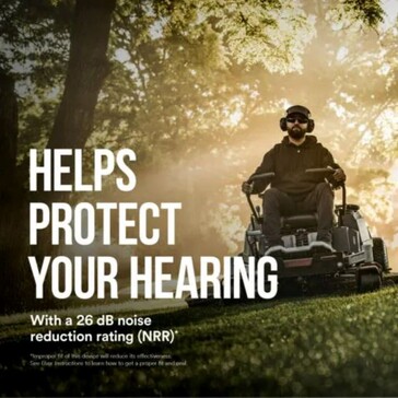 The WorkTunes is designed for users in noisy work environments, such as gardening. (Image source: 3M)