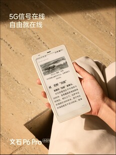 The Boox P6 Pro with a black and white screen. (Image source: Boox)