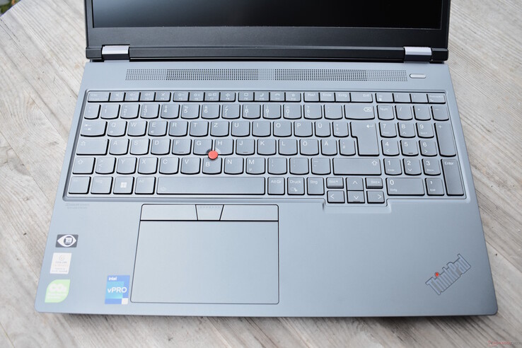 Lenovo ThinkPad P16 G1 keyboard area