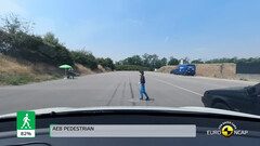 Radar-less Model Y passed the pedestrian detection test (image: Euro NCAP)