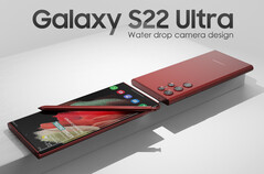 The Galaxy S22 Ultra will do away with a large camera housing. (Image source: LetsGoDigital & Technizo Concept)