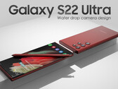 The Galaxy S22 Ultra will do away with a large camera housing. (Image source: LetsGoDigital & Technizo Concept)